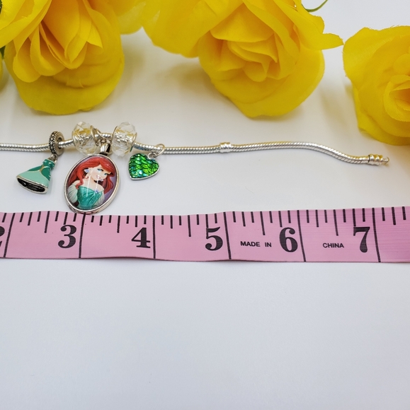Little Mermaid 925 s.silver big charm bracelet - Picture 5 of 10